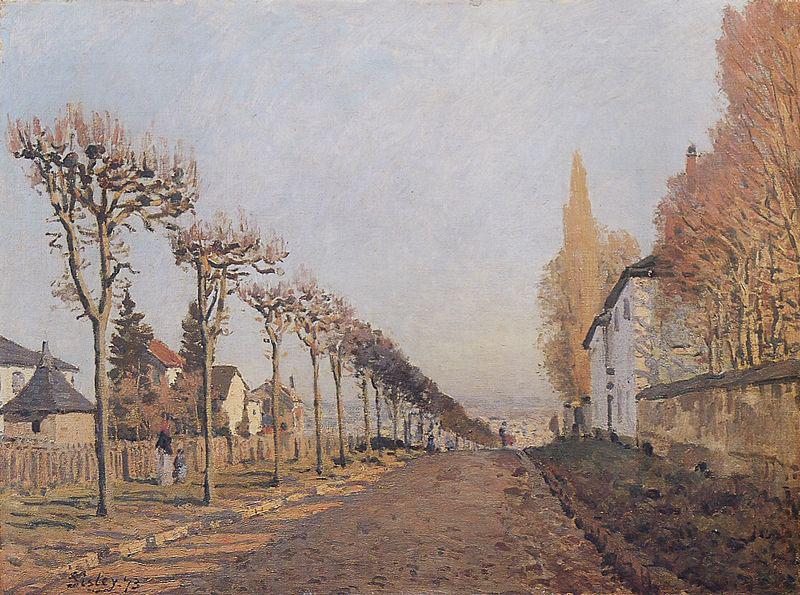 Alfred Sisley Chemin de la Machine Louveciennes, France oil painting art
